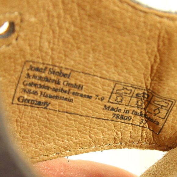 Josef Seibel Women's Leather Thong Sandals EU 37 Gray Floral Style #78809 READ - Picture 13 of 15